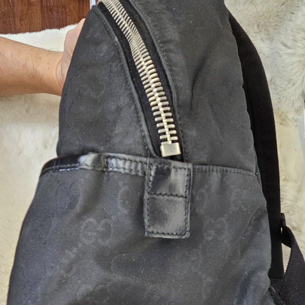Gucci  Black Nylon backpack/rucksack - Picture 5 of 17